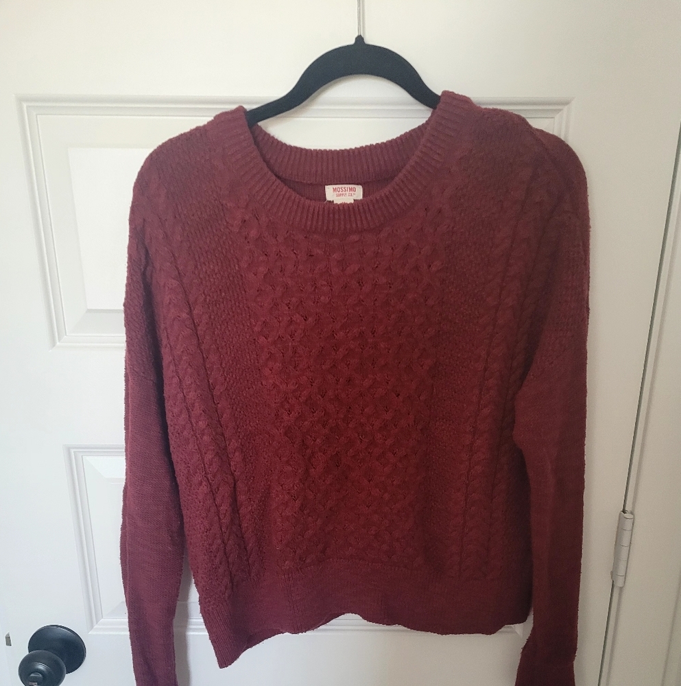MOSSIMO Women's Red Sweater